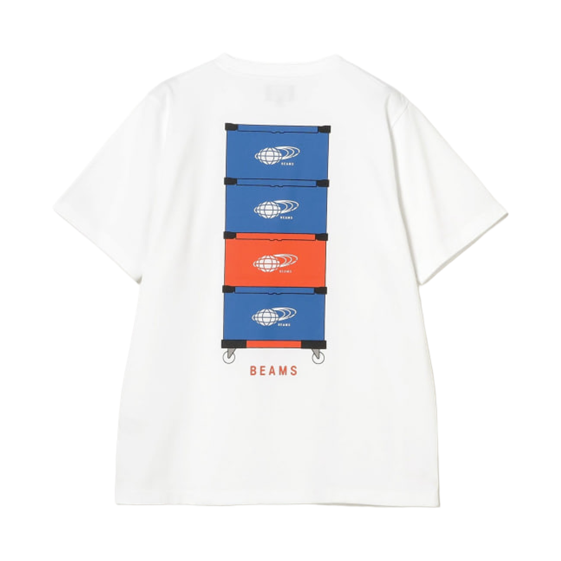 빔즈 컨테이너 박스 티셔츠 화이트(Beams Container Box T-shirt White)