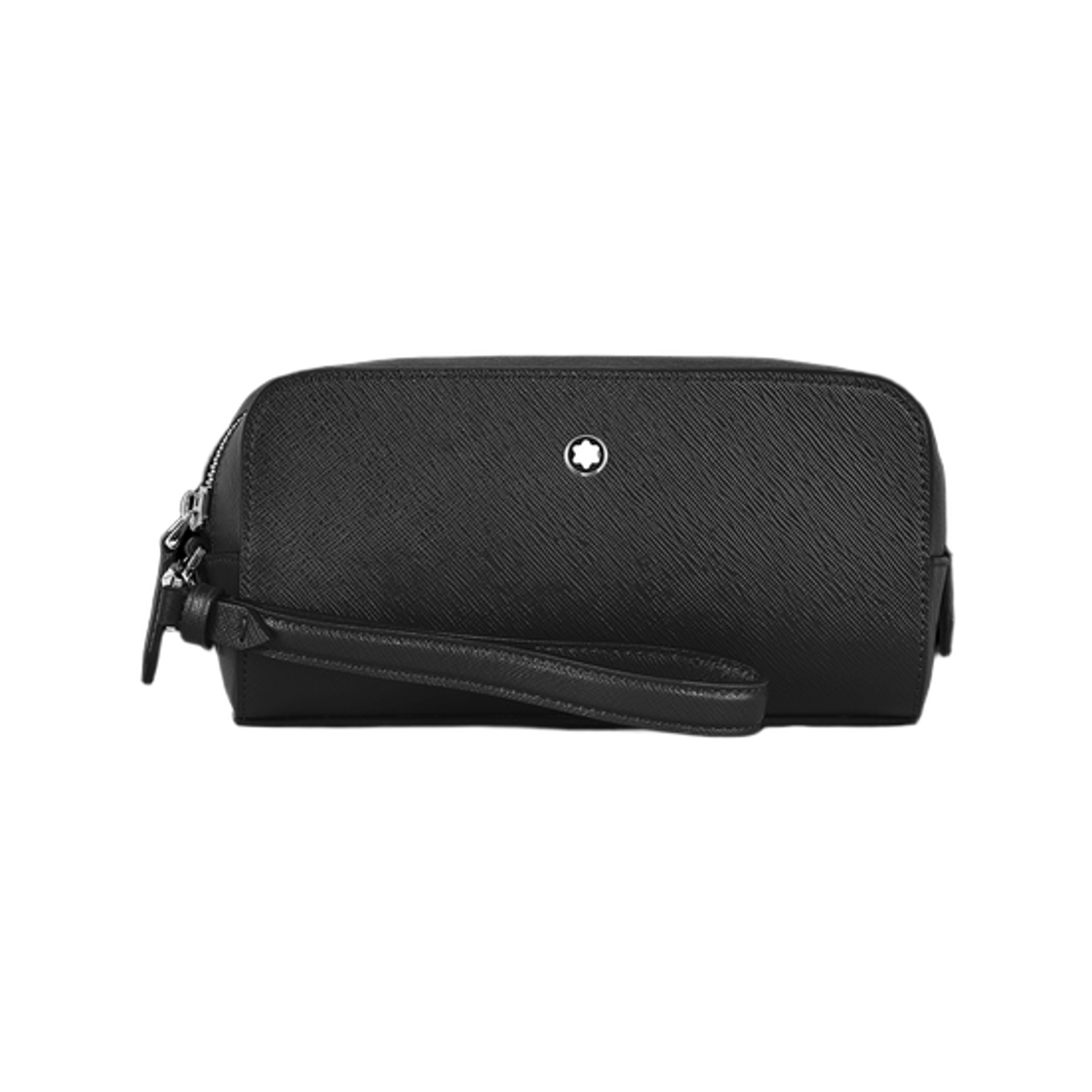 몽블랑 사토리얼 레더 스몰 토일레트리 클러치 블랙(Montblanc Small Toiletry Clutch in Sartorial Leather Black)