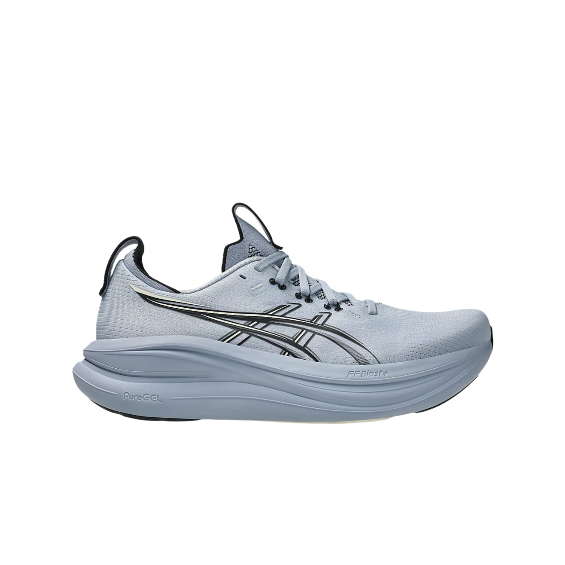 1011C127-402 Asics Gel-Nimbus 28 Grey Blue Black - D Standard