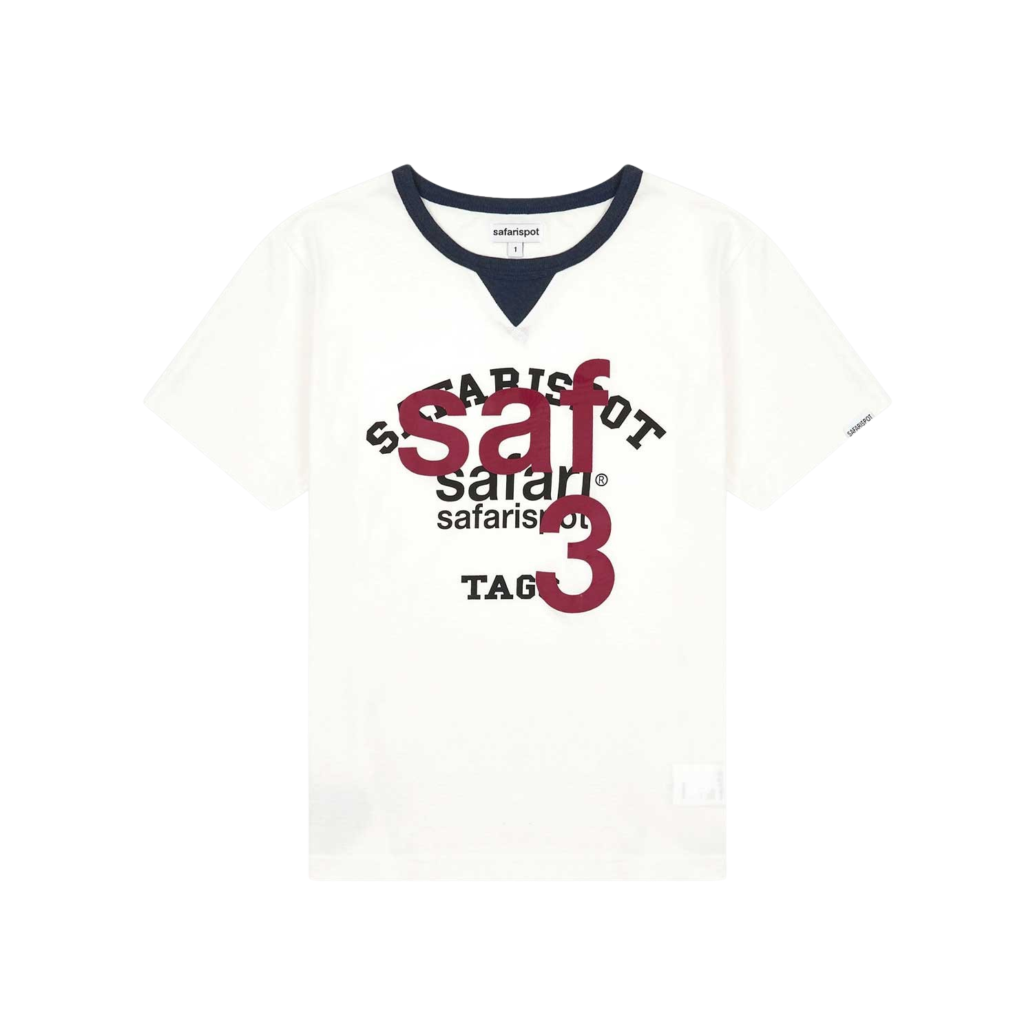 [KREAM 단독] 사파리스팟 루 베이스 스쿨 클럽 티 화이트