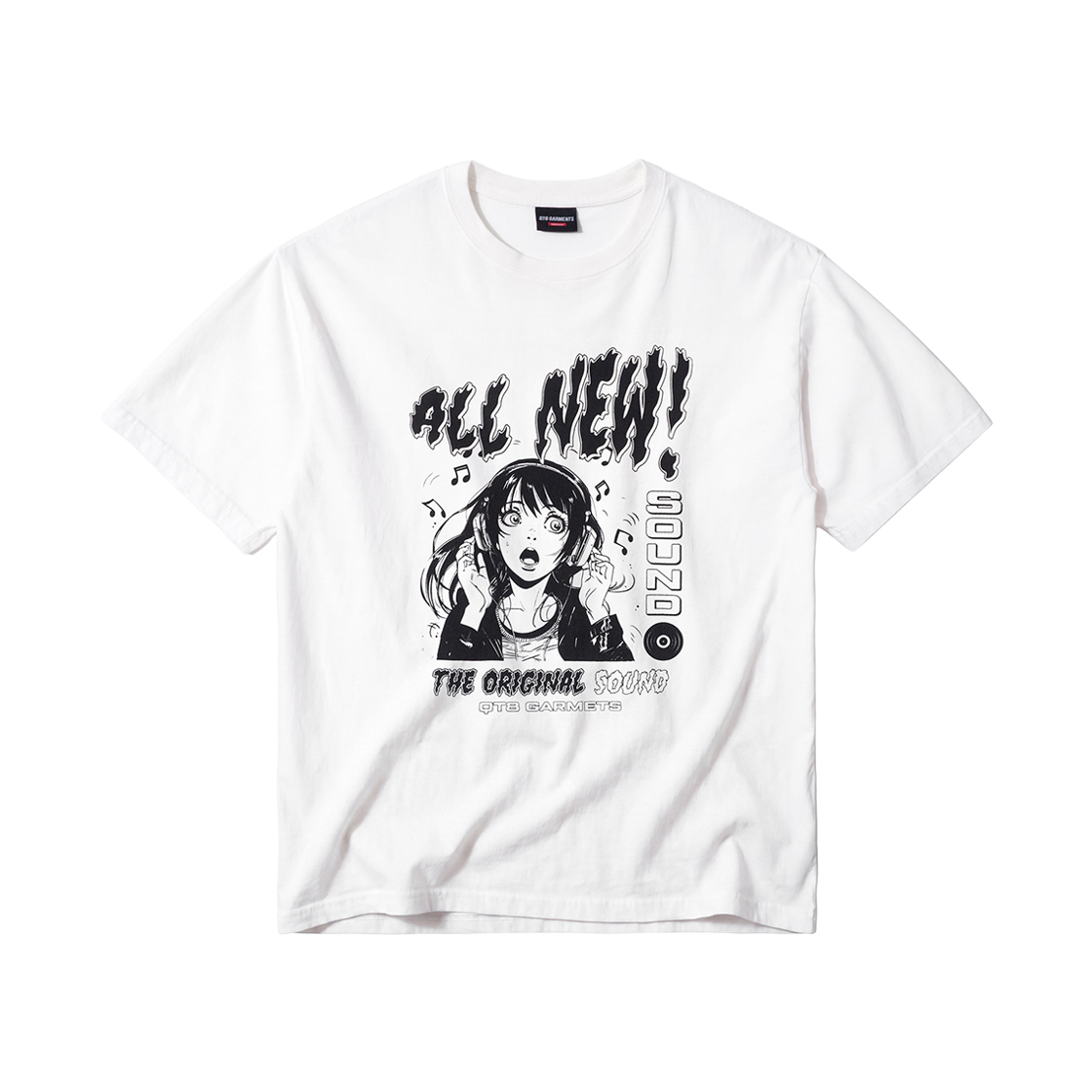 큐티에잇 가먼츠 올뉴 워시드 티 아이보리(QT8 GARMENTS All New Washed Tee Ivory) - 1