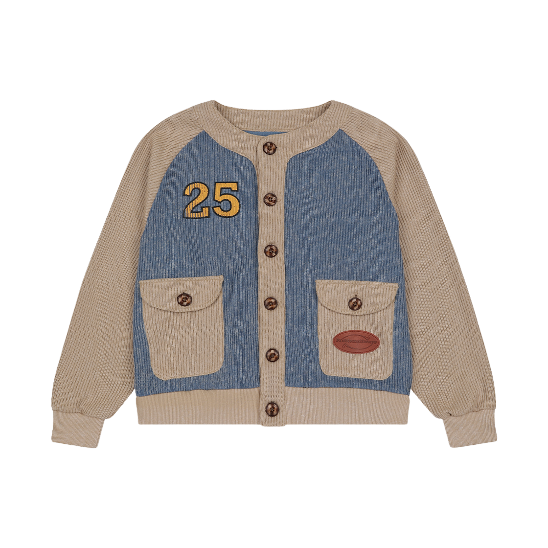 프라블럼올웨이즈 베이스볼 유니폼 니트 가디건 블루(Problemallways Baseball Uniform Knit Cardigan Blue)