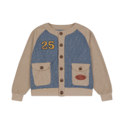 Problemallways Baseball Uniform Knit Cardigan Blue
