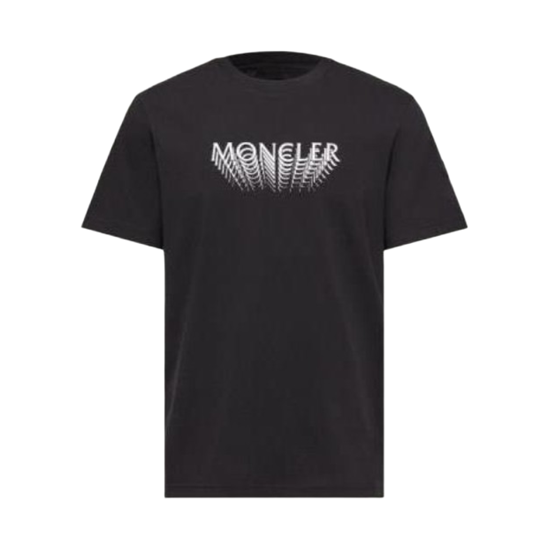 L1-091-8C00022-89AYW-999 Moncler Logo Cotton Jersey T-Shirt Black - 26SS