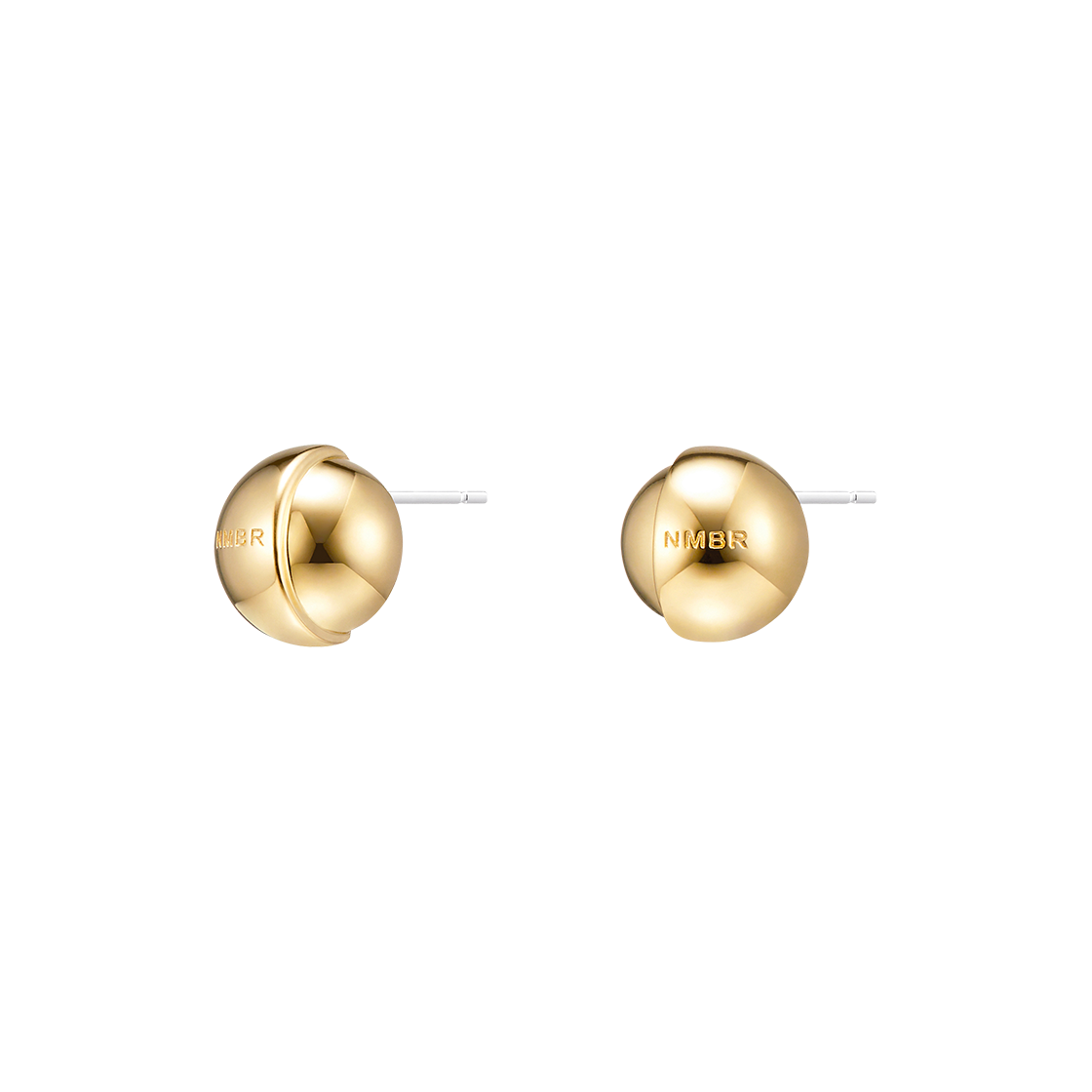 넘버링 #7390 스플릿 볼 이어링 골드(NUMBERING #7390 Split Ball Earrings Gold)