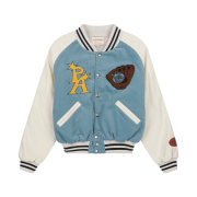 Problemallways Bonehead Ball Squad Varsity Jacket Skyblue