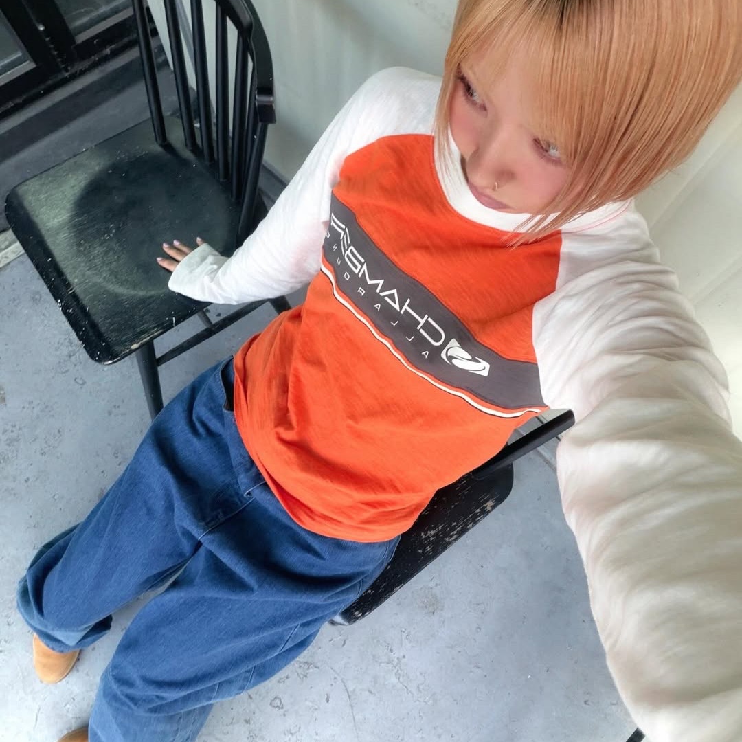 SPORT CHAMBER SC Node T-shirt ORANGE 착용 스타일 - 2