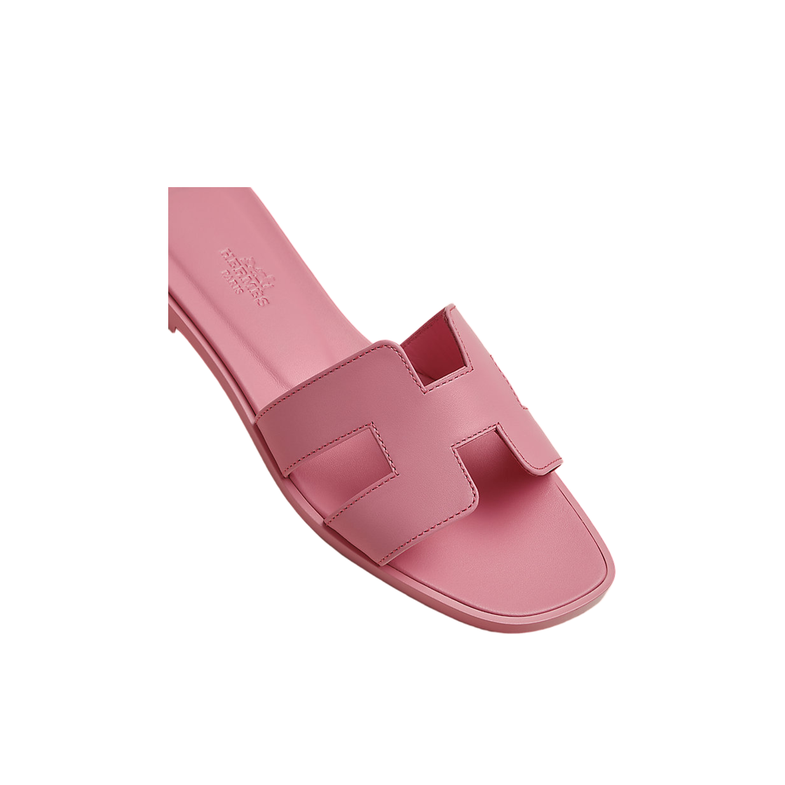 (W) 에르메스 오란 샌들 카프스킨 & 로즈 봉봉((W) Hermes Oran Sandal Calfskin & Rose Bonbon) - 3