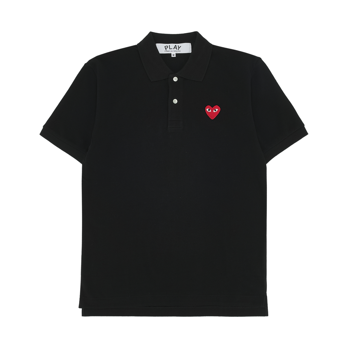 플레이 꼼데가르송 레드 하트 폴로 셔츠 블랙(Play Comme des Garcons Red Heart Polo Shirt Black)