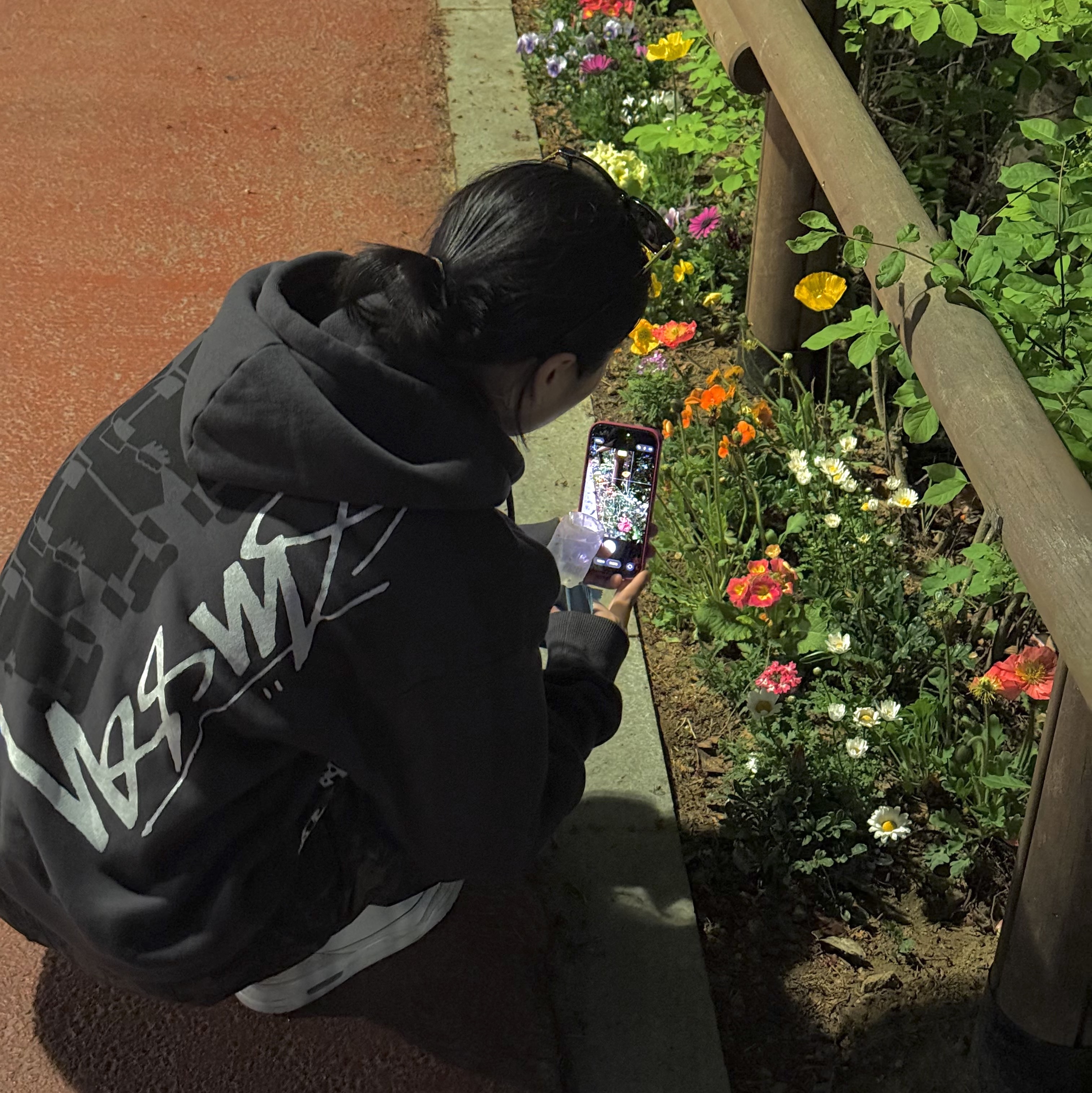 Stussy Skate Stack Zip Hoodie Pigment Dyed Faded Black 착용 스타일