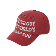Problemallways Watch Out Cotton Ball Cap Red