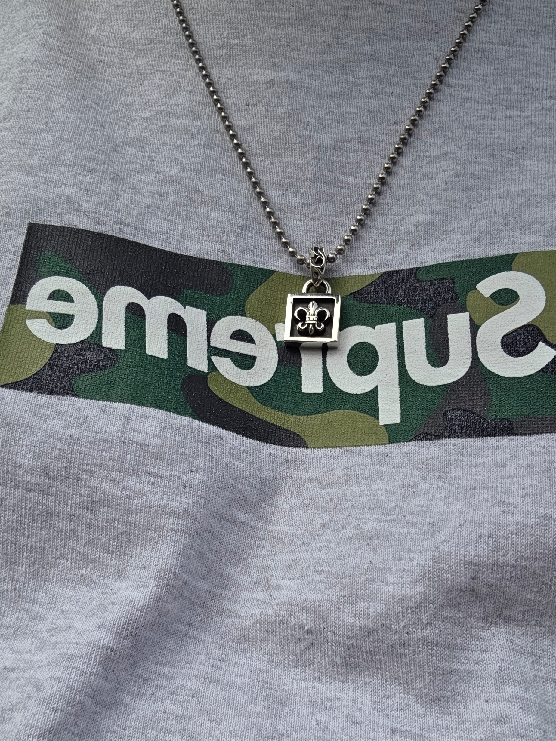 Kapital Kountry Pearl Clutcher Truck Cap Grey Black, Supreme Box Logo T-Shirt Ash Grey - 23FW 착용 스타일 - 2