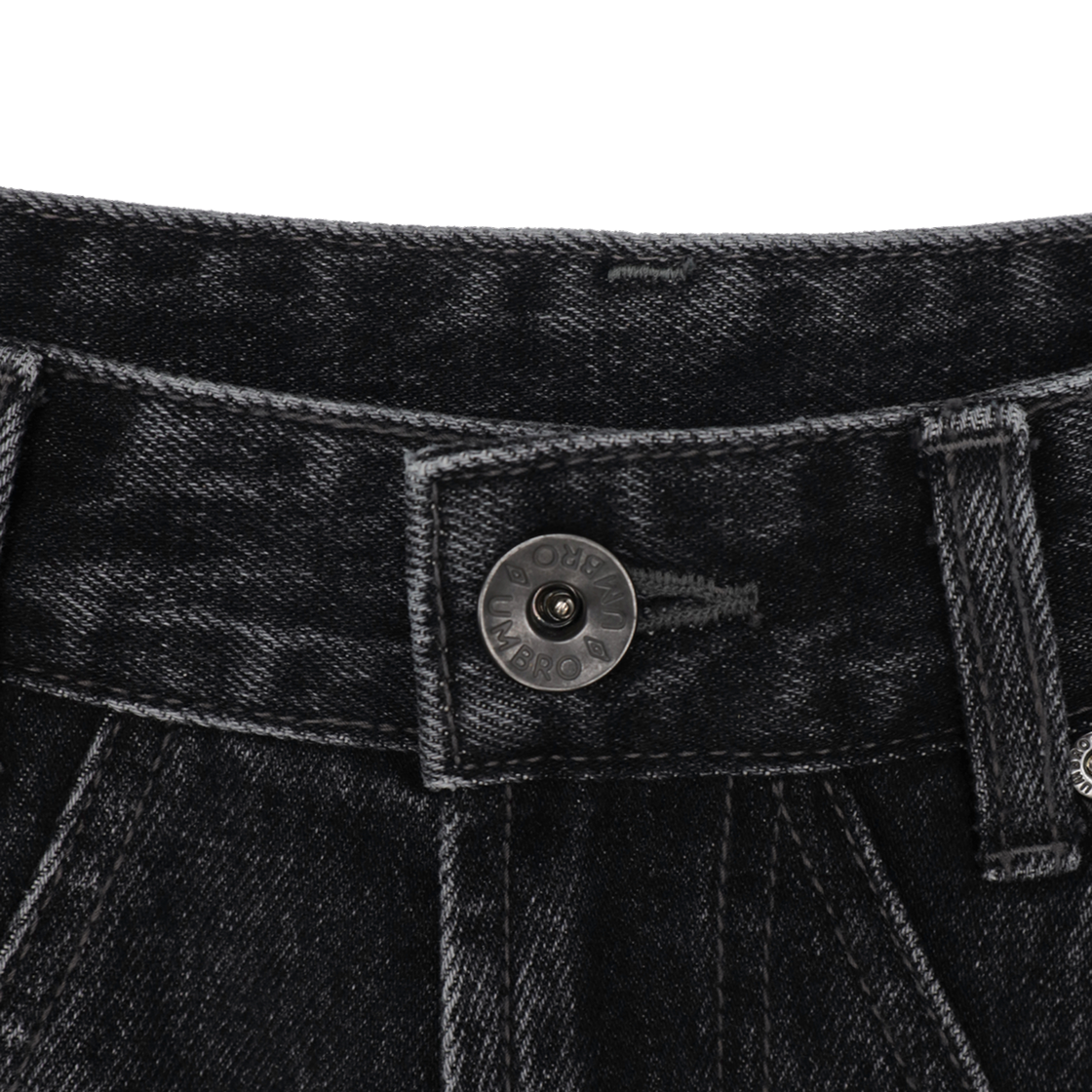 애프터매스 X 엄브로 데님 쇼츠 반바지 블랙(Atm X Umbro Denim Shorts Black) - 5