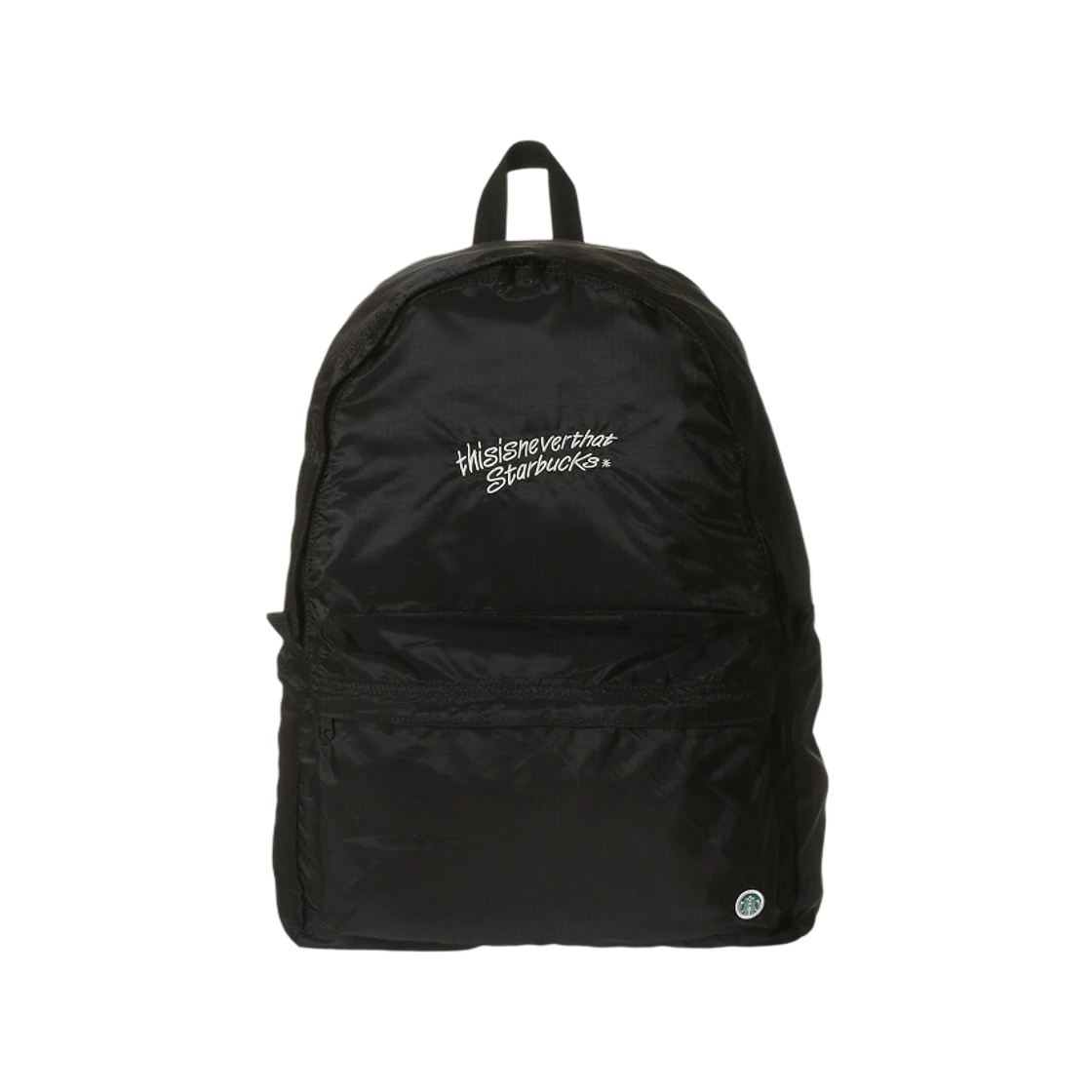 디스이즈네버댓 x 스타벅스 패커블 백팩 블랙(thisisneverthat x Starbucks Packable Backpack Black)