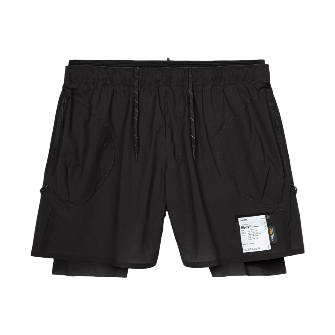 새티스파이 리피 코듀라 5인치 트레일 쇼츠 블랙(Satisfy Rippy Cordura 5 Inch Trail Shorts Black)