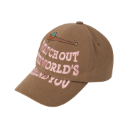 Problemallways Watch Out Cotton Ball Cap Brown