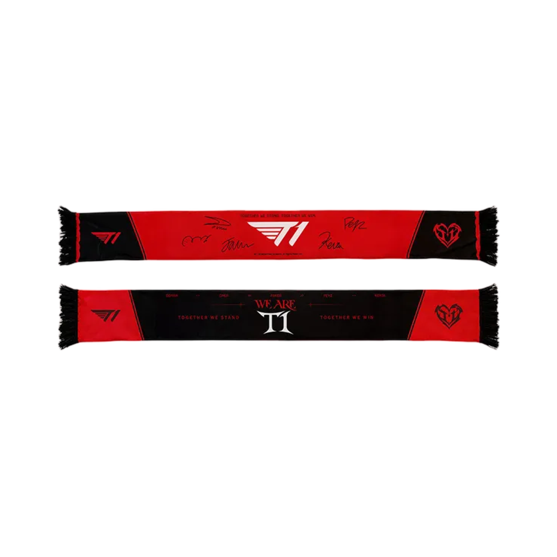 티원 슬로건 타올 블랙 레드(T1 Slogan Towel Black Red)
