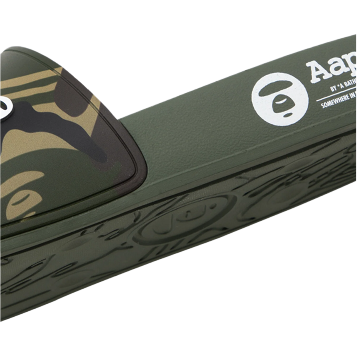 에이프 메인 로고 슬라이드 슈즈 그린 멀티 - 26SS(AAPE Main Logo Slides Shoes Green Multi - 26SS) - 6