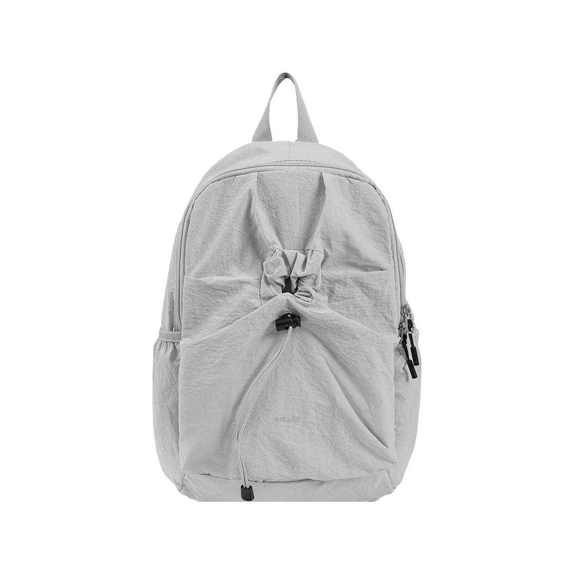 누아트스튜디오 클래식 셔링 나일론 백팩 라이트그레이(NUARTSTUDIO Shirring Nylon Backpack Light Gray) - 1