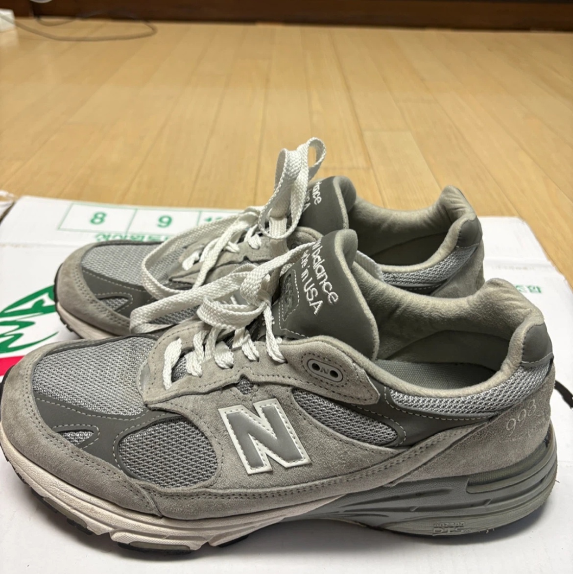 New Balance 993 Made in USA Grey - D Standard 착용 스타일