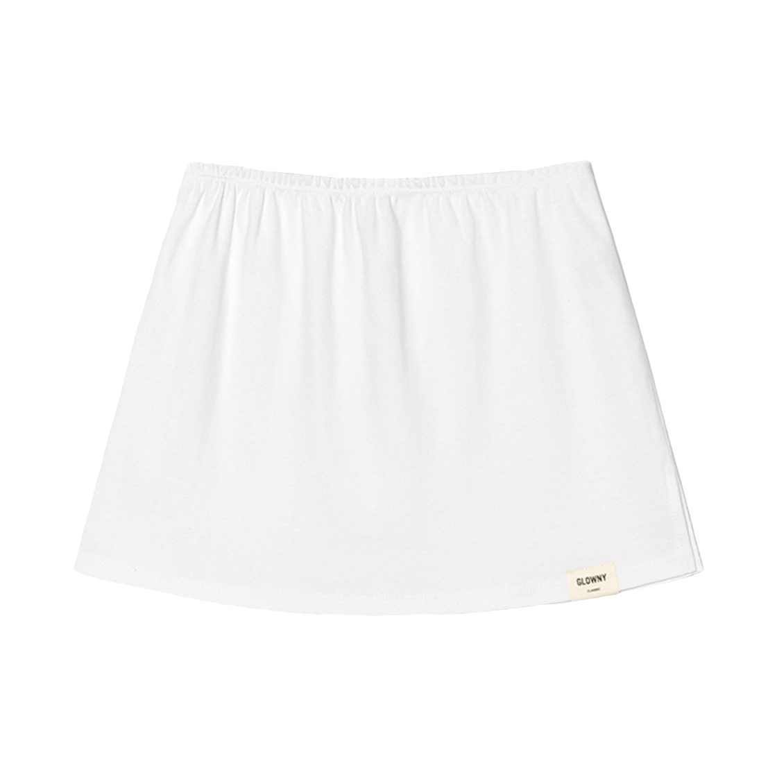 (W) 글로니 G 클래식 미니 스커트 화이트((W) Glowny G Classic Mini Skirt White) - 1
