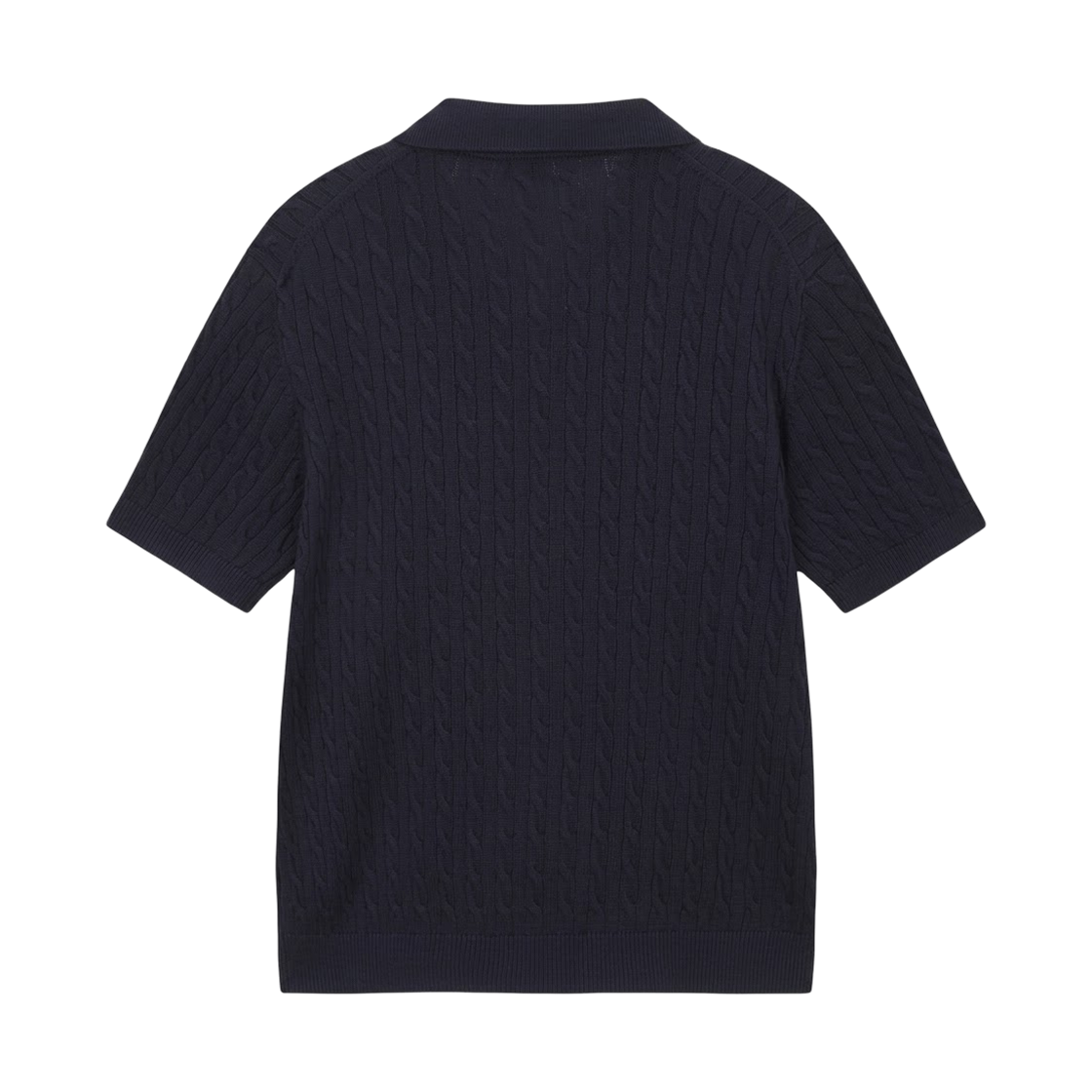 노스페이스 케이블 숏슬리브 폴로 스웨터 네이비 - 26SS(The North Face Cable S/S Polo Sweater Navy - 26SS) - 2