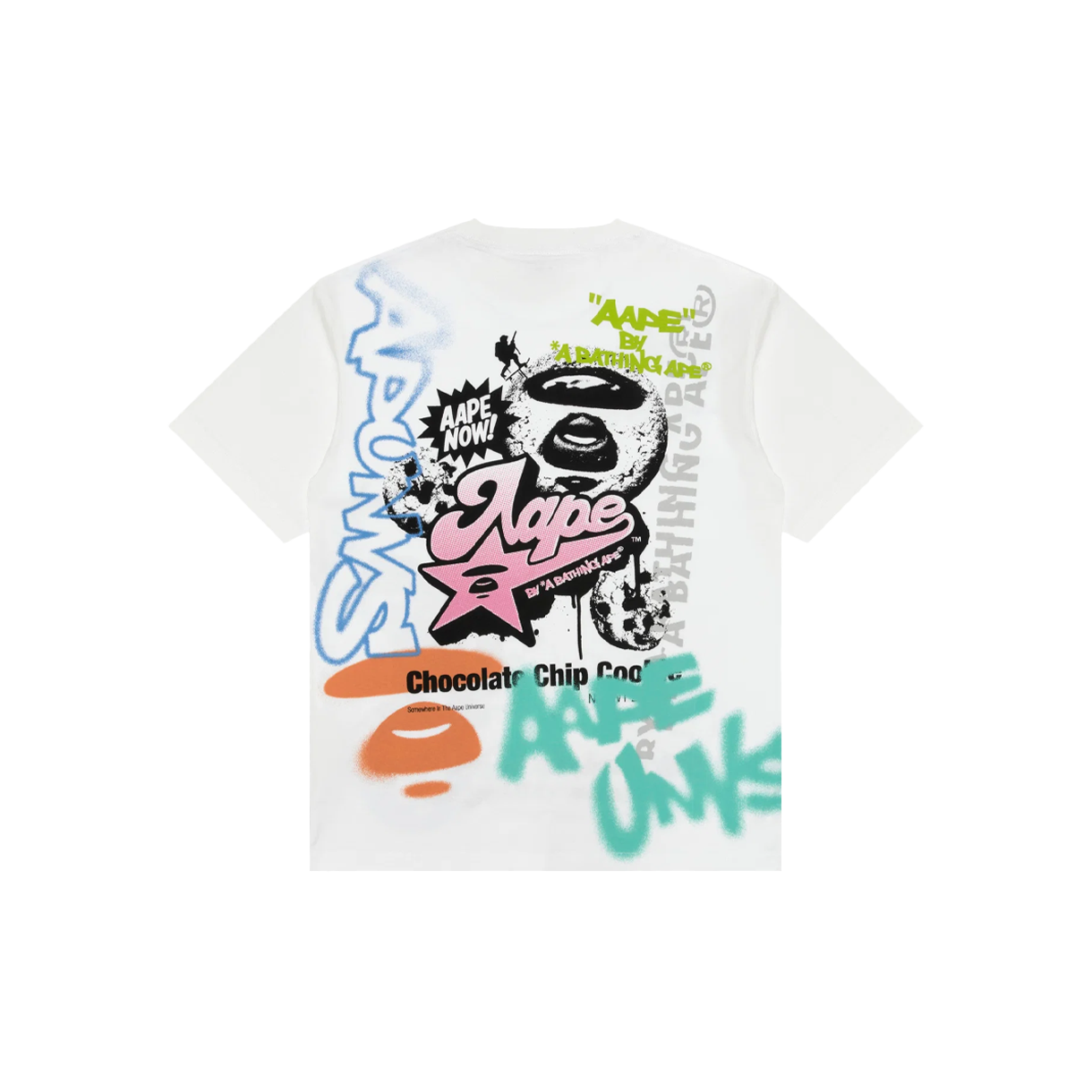 에이프 테마 메인 유니버스 그래피티 프린트 티 - 26SS(AAPE Theme Main Universe Graffiti Print Tee - 26SS) - 2