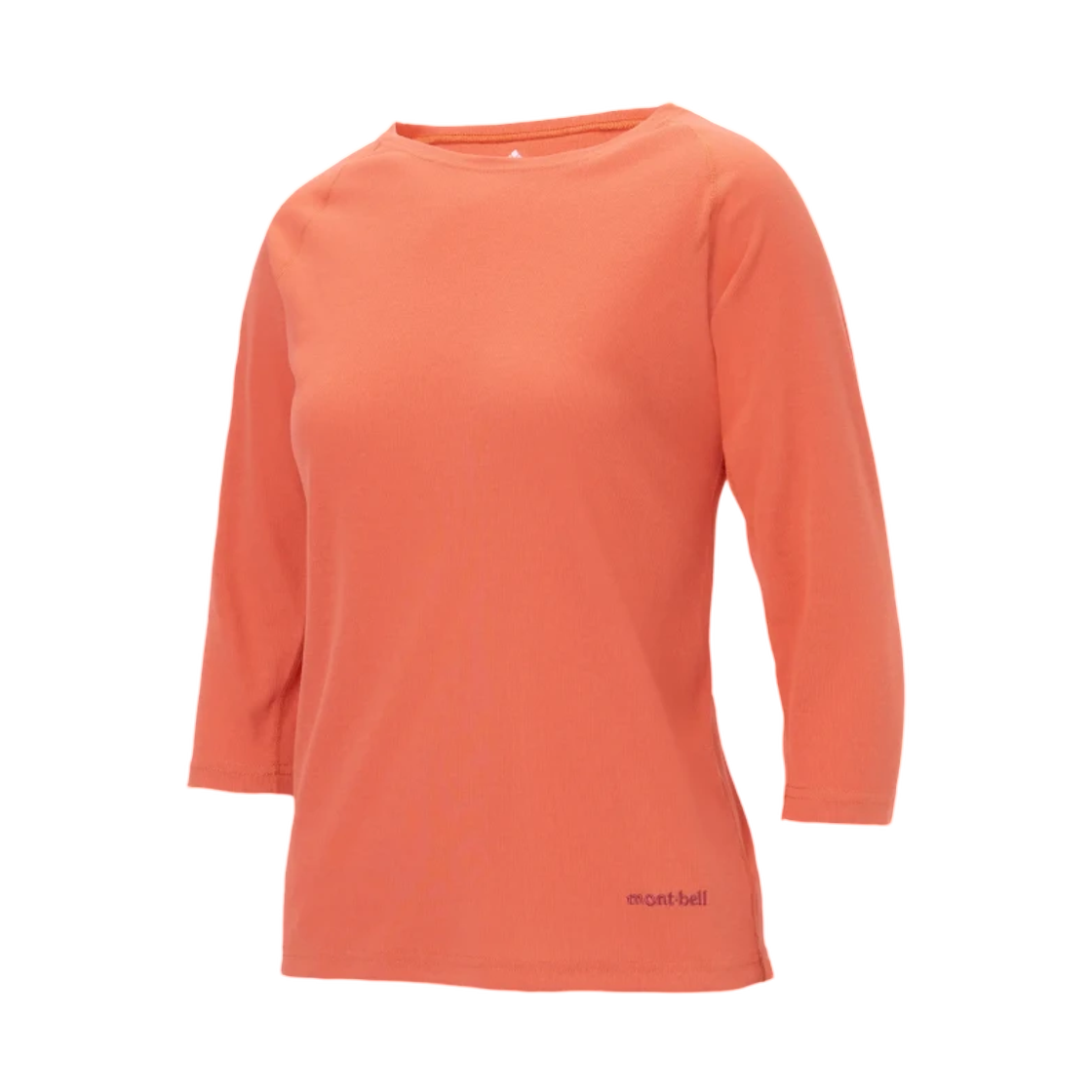 1114926 (W) Montbell Wickron Fit 3/4 Sleeve T-Shirt Orange