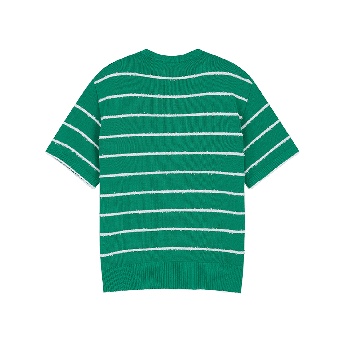 지오송지오 컬렉션 프린지 스트라이프 크루넥 니트 그린 BI3KT320GR(ZIOSONGZIO COLLECTION Fringe Stripe Crewneck Knit) - 2