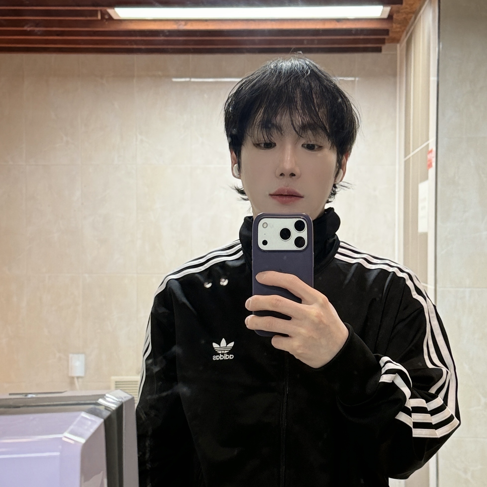 Adidas Adicolor Classics Firebird Track Top Black - KR Sizing 착용 스타일