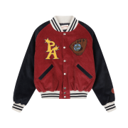 Problemallways Bonehead Ball Squad Varsity Jacket Red