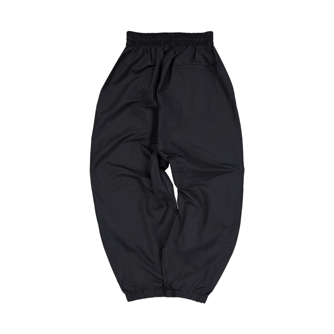 언더마이카 무.178 클래식 로고 배기 나일론 조거 블랙(Undermycar Mu.178 Classic Logo Baggy Nylon Jogger Black) - 2