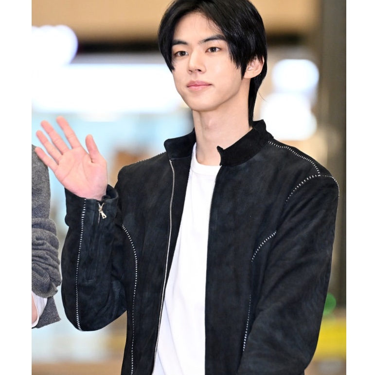 Undermycar Hydrogen Seam Lambskin Jacket Deep Green 착용 스타일 - 2