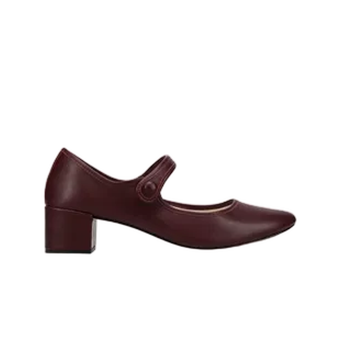 V4274VE1415 (W) Repetto Mary Jane Pina By Kaia Gerber Deep Wine