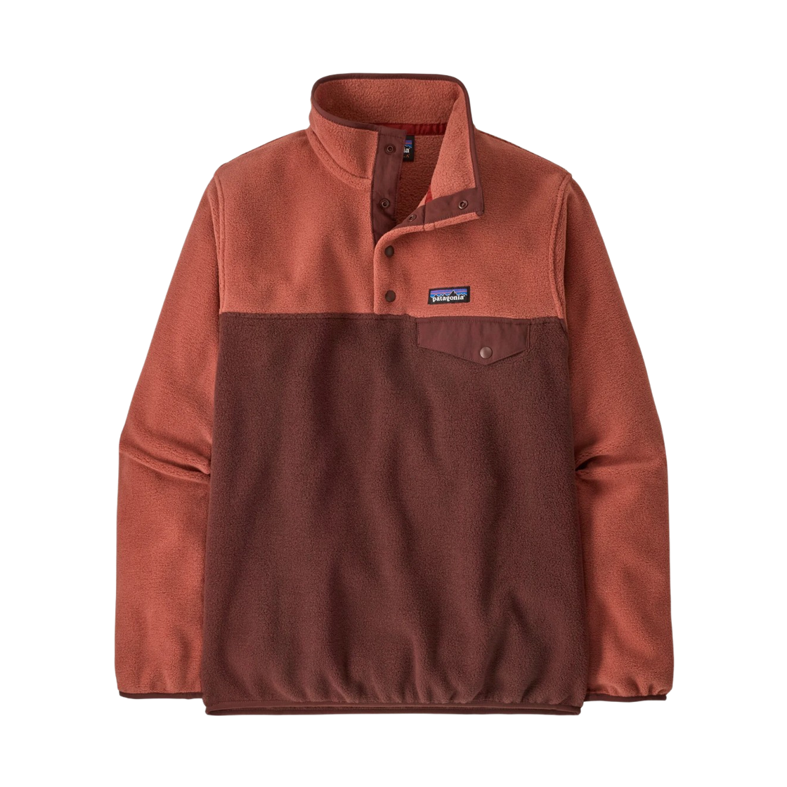 25455 (W) Patagonia Lightweight Synchilla Snap-T Fleece Pullover Dark Ruby