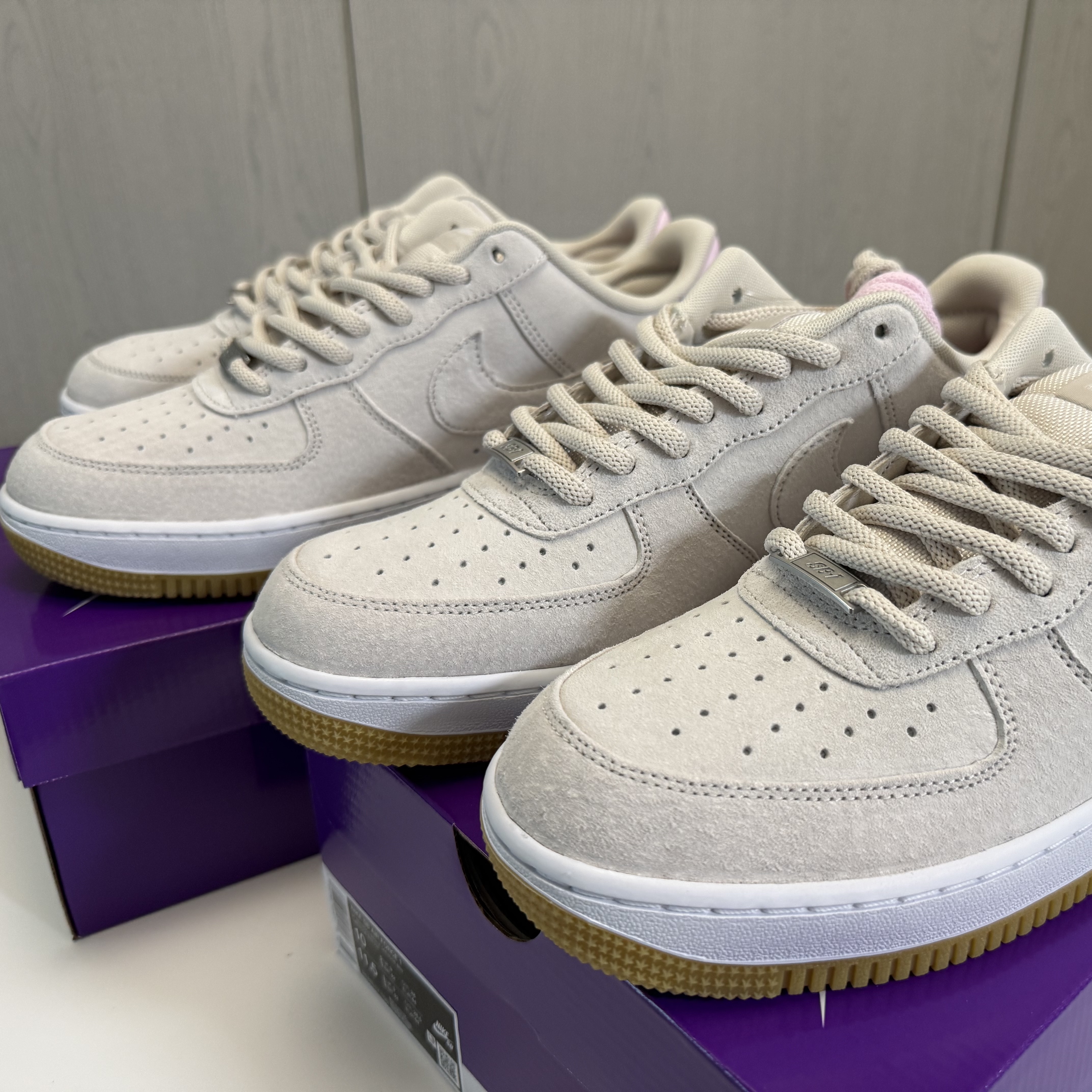 Nike SB Air Force 1 Low Light Orewood Brown and Pink Foam 착용 스타일