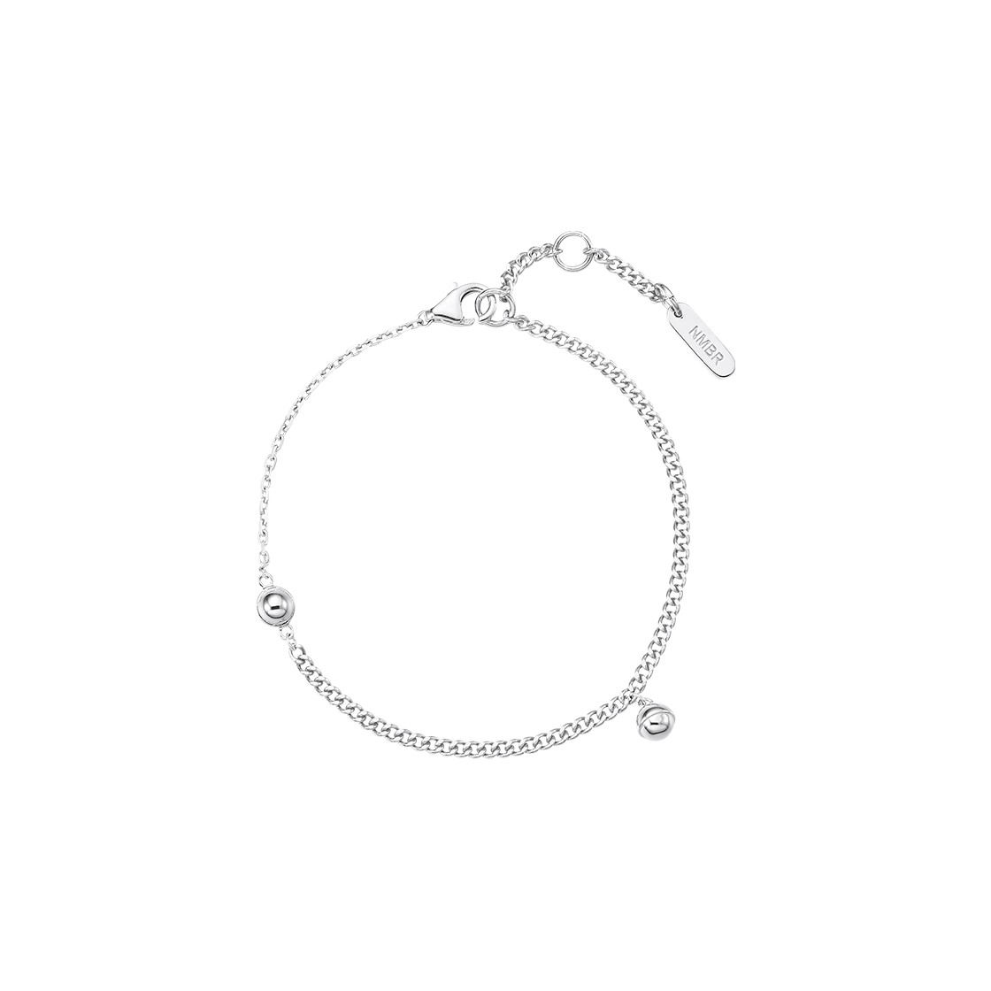넘버링 #7991 미니 볼 브레이슬릿 실버(NUMBERING #7991 Mini Ball Bracelet Silver)