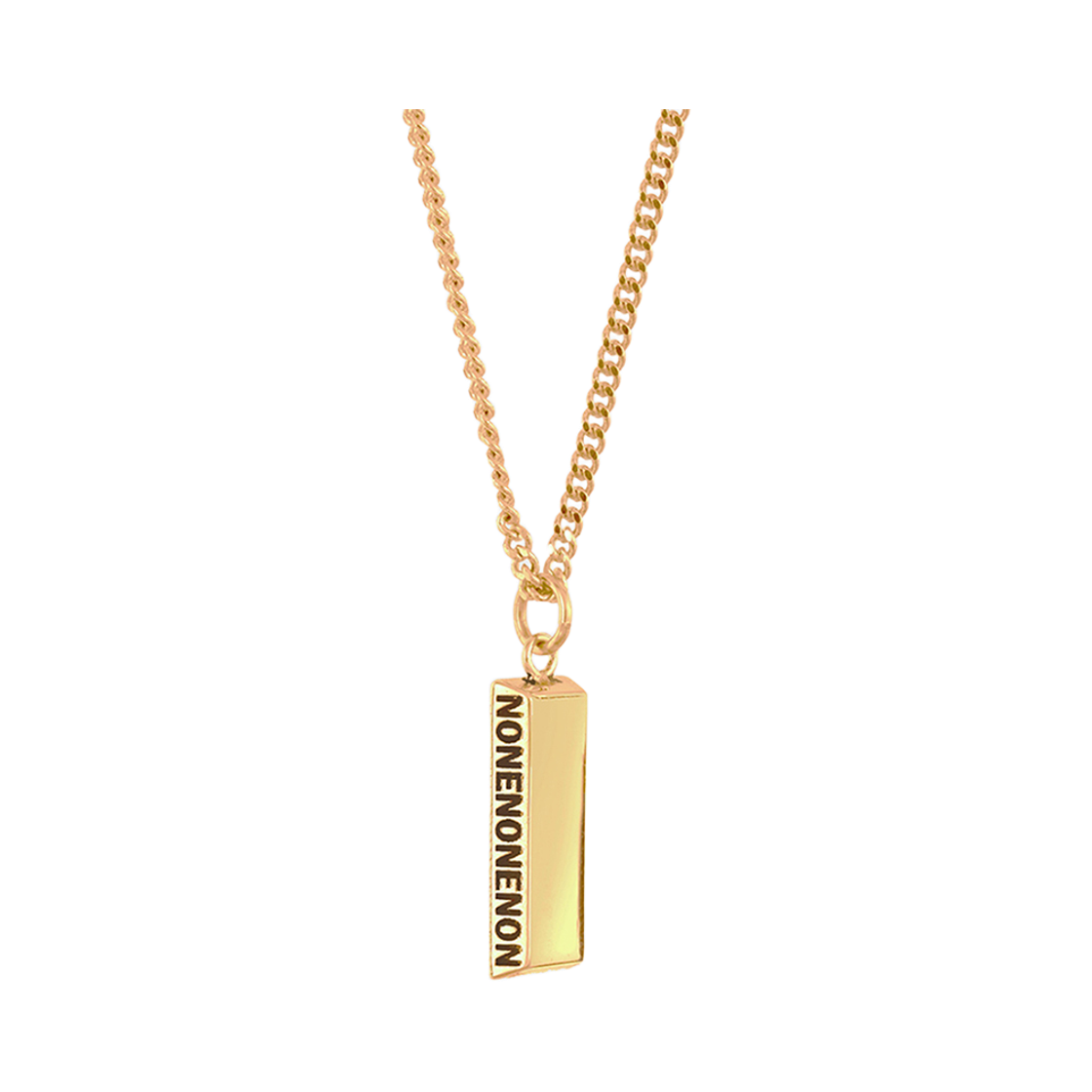 NONENON-244 Nonenon Gold Bar Necklace