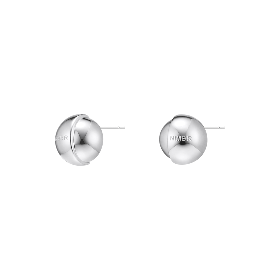 넘버링 #7390 스플릿 볼 이어링 실버(NUMBERING #7390 Split Ball Earrings Silver)