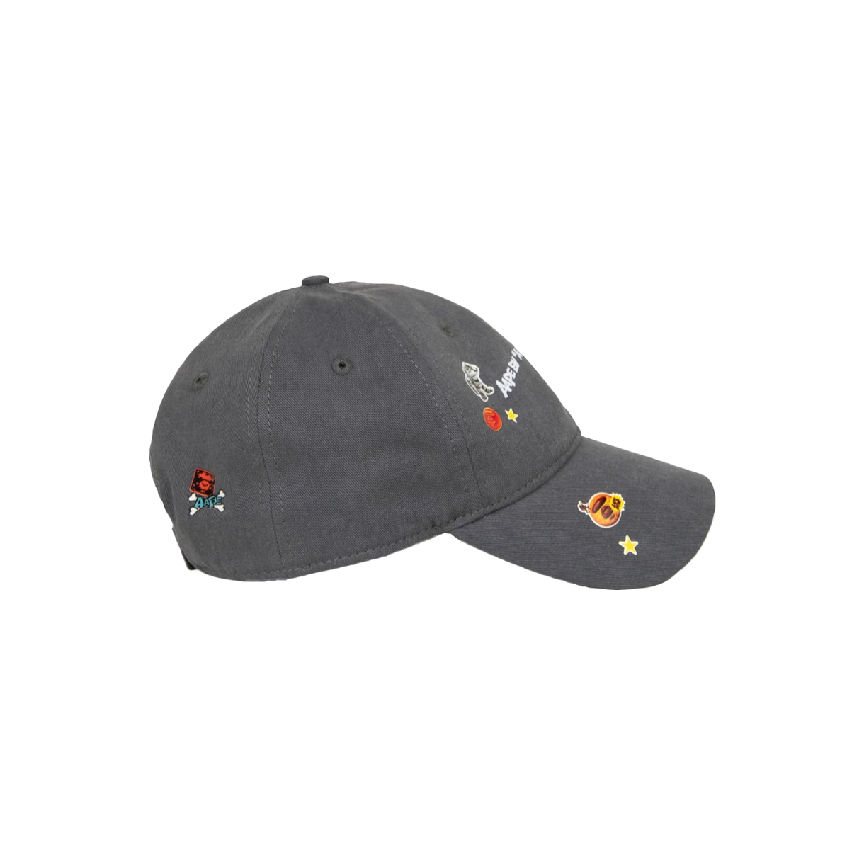 에이프 메인 스티커 프린트 로고 캡 라이트 블랙 - 26SS(AAPE Main Sticker Print Logo Cap Light Black - 26SS) - 3