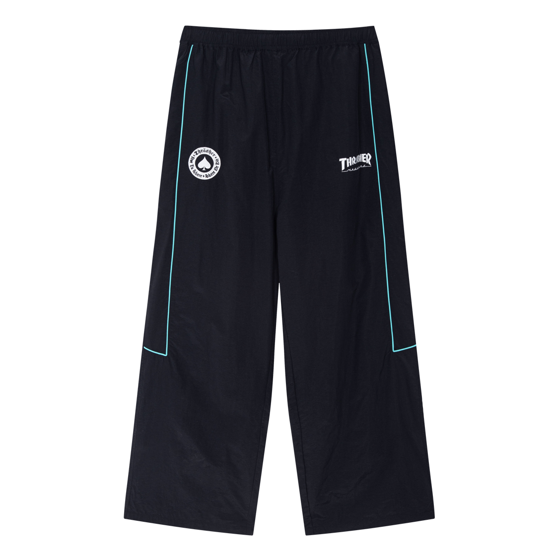 트레셔 스케이트 앤드 디스트로이 나일론 팬츠 블랙(THRASHER Skate And Destroy Nylon Pants Black)