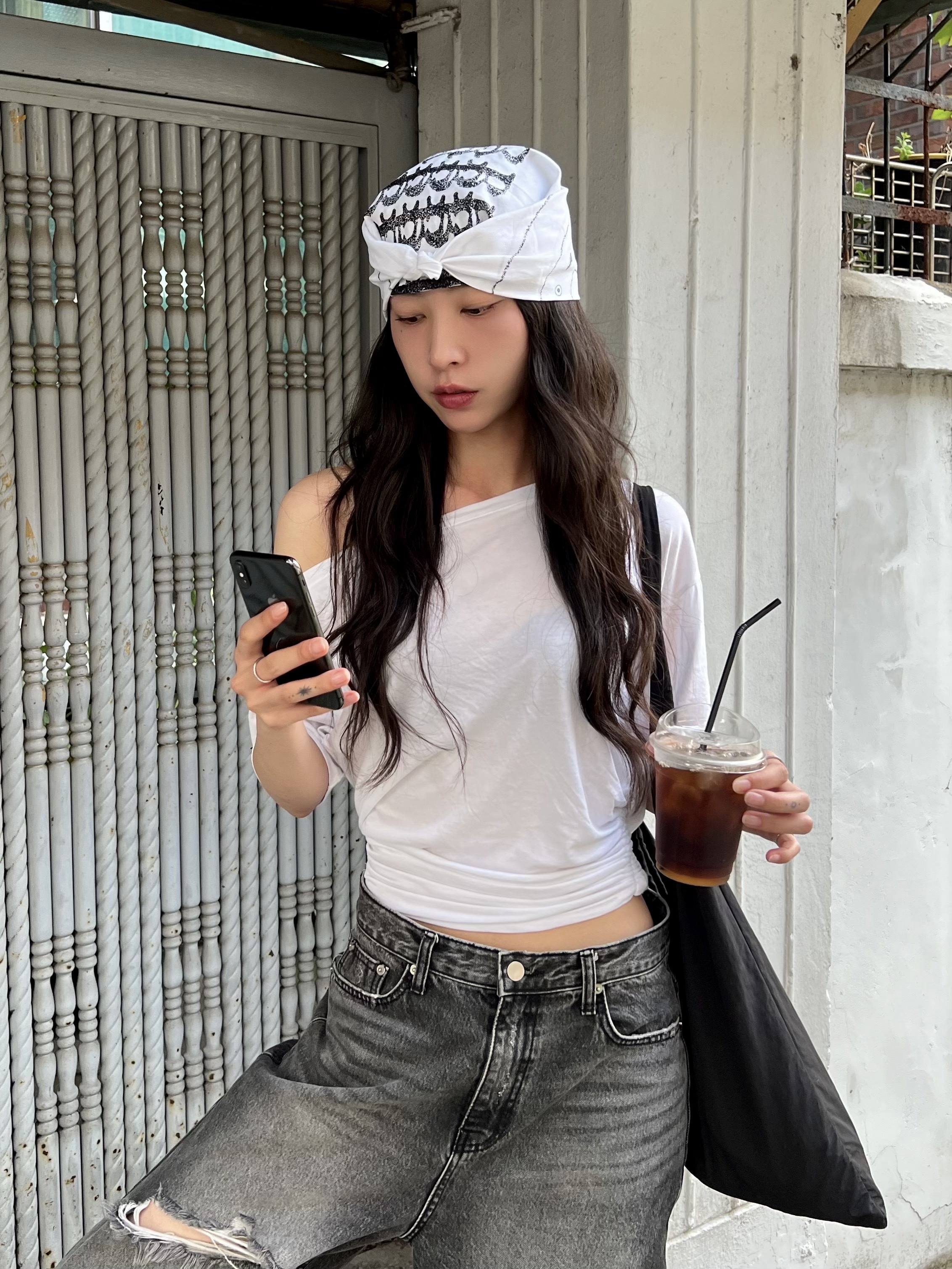 RBBT BoneFrog Bandana Yang 착용 스타일 - 3