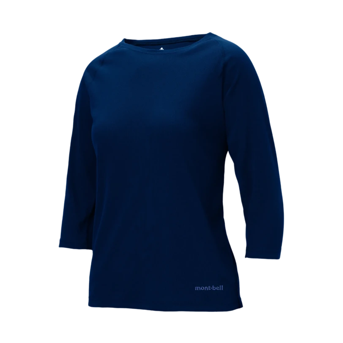 1114926 (W) Montbell Wickron Fit 3/4 Sleeve T-Shirt Navy