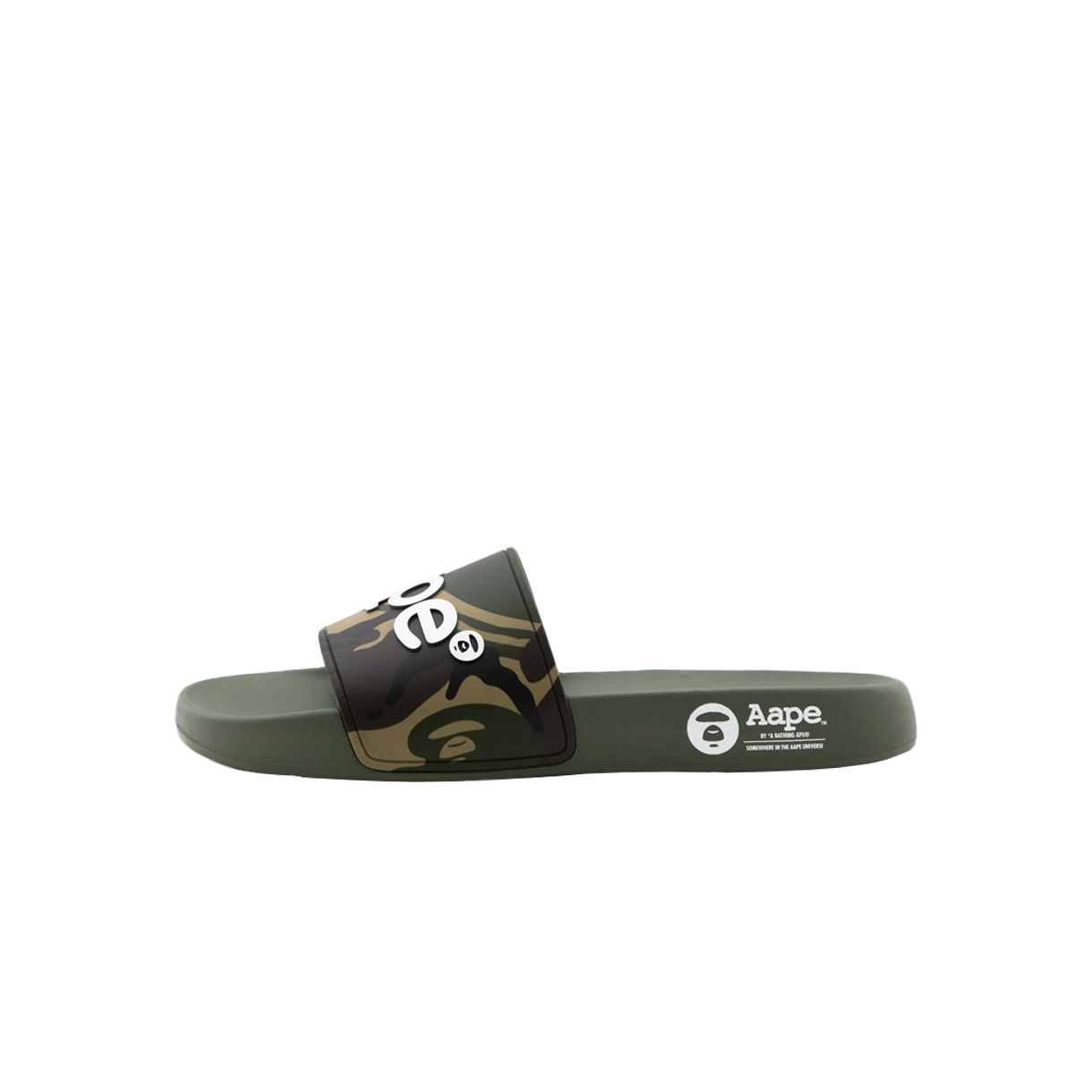 에이프 메인 로고 슬라이드 슈즈 그린 멀티 - 26SS(AAPE Main Logo Slides Shoes Green Multi - 26SS) - 4