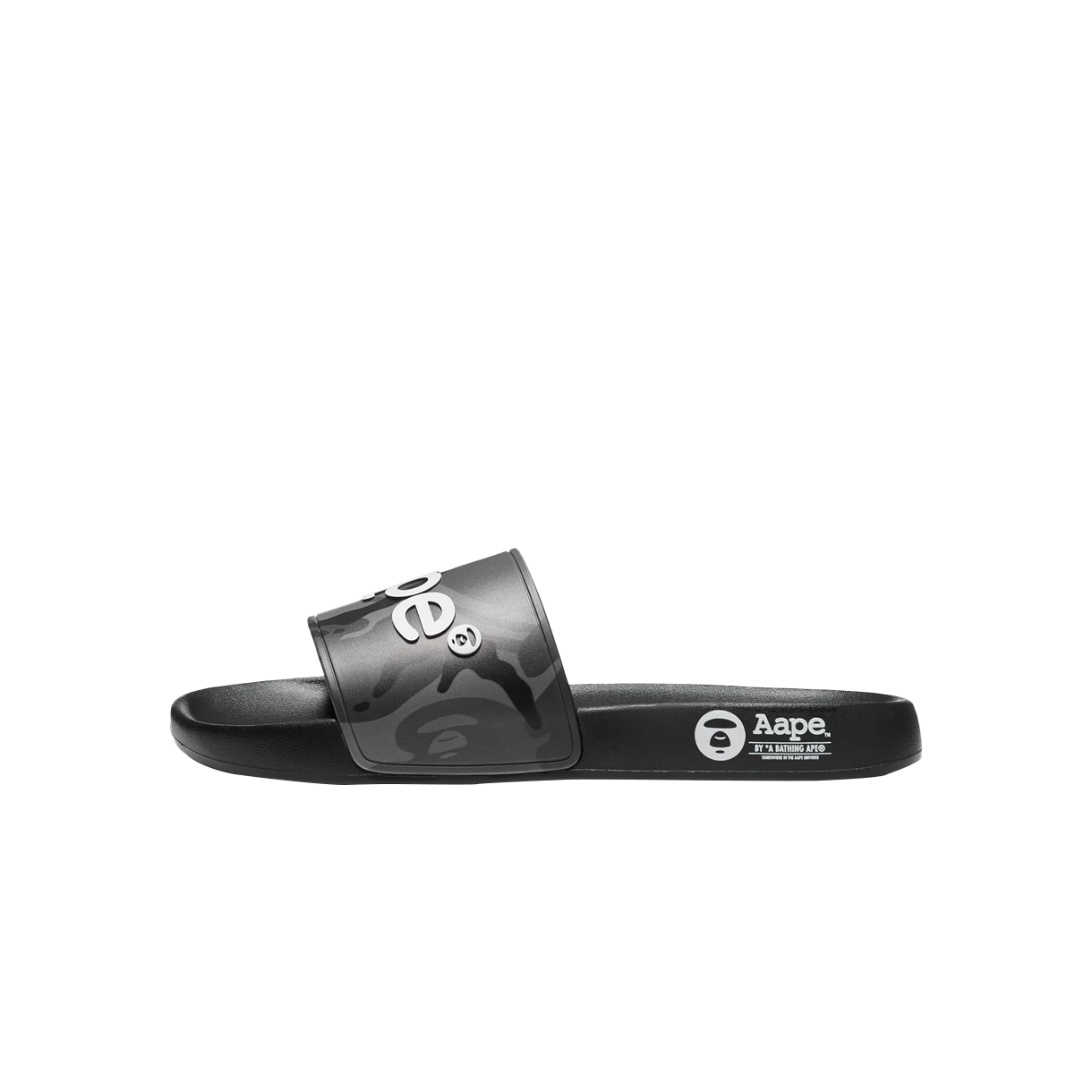 에이프 메인 로고 슬라이드 슈즈 블랙 멀티 - 26SS(AAPE Main Logo Slides Shoes Black Multi - 26SS) - 5