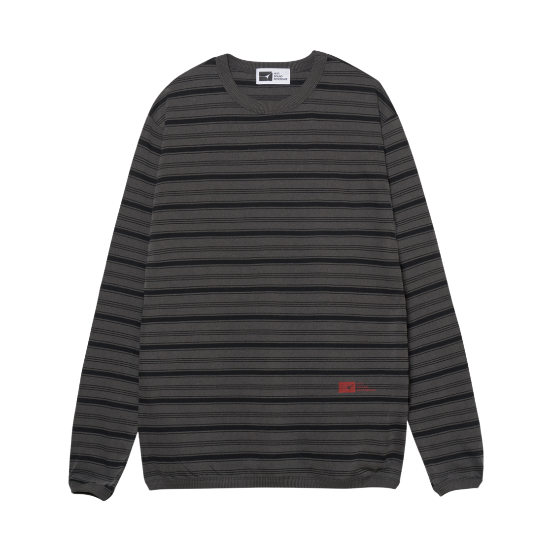 하이파이 사운드 레퍼런스 스트라이프 롱 슬리브리스 빈티지 블랙(Hifi Sound Reference Striped Long Sleeveless Vintage Black) - 1