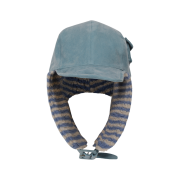 Problemallways Papa's Side Pocket Earflap Cap Blue