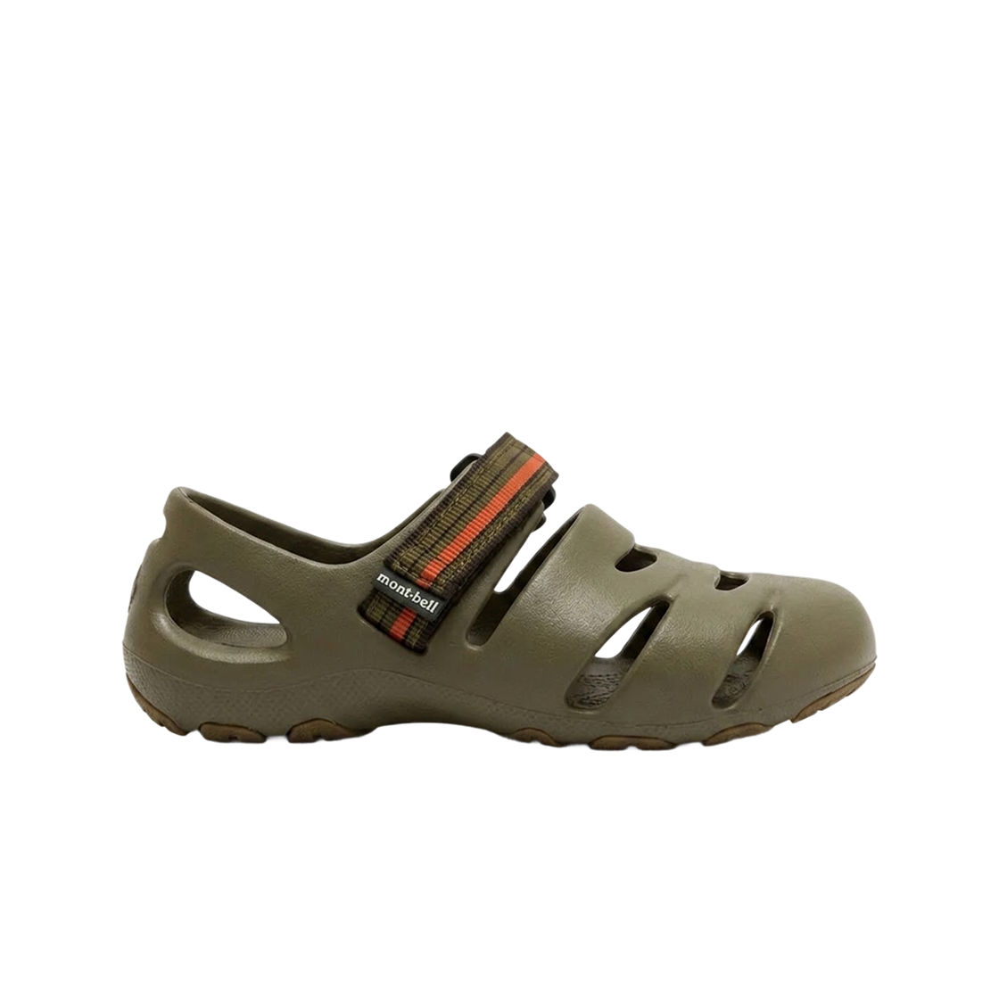 (키즈) 몽벨 캐년 샌들 다크 카키((Kids) Montbell Canyon Sandals Dark Kahki) - 1