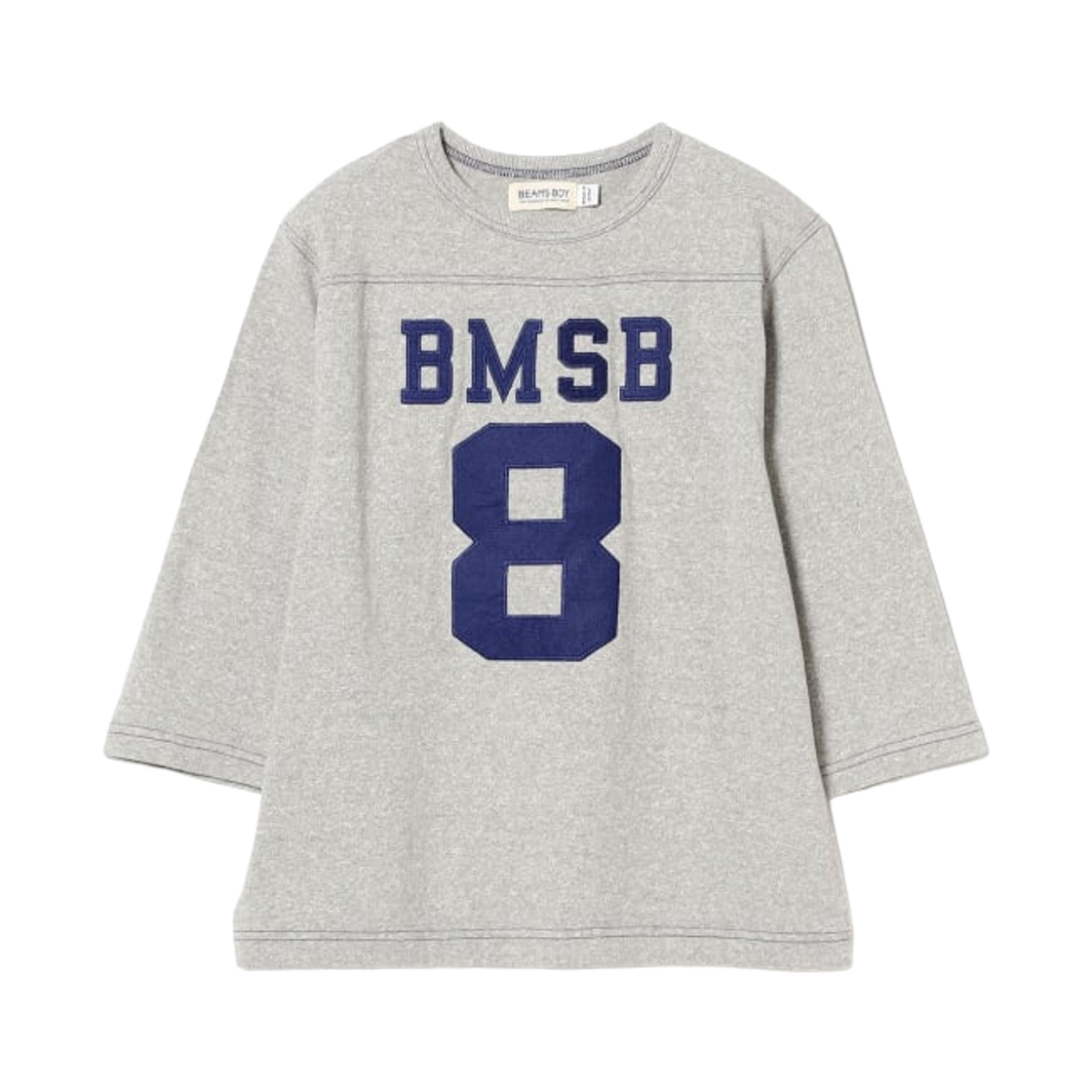 13-14-0510-101 (W) Beams Boy Tenjiku Football 3/4 T-Shirt Gray