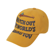 Problemallways Watch Out Cotton Ball Cap Yellow